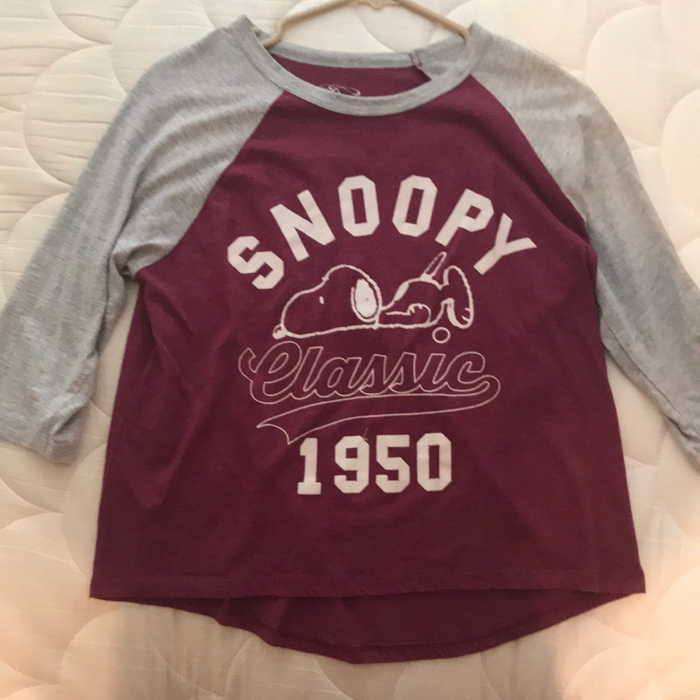 Snoopy 3/4 sleeve T-shirt
